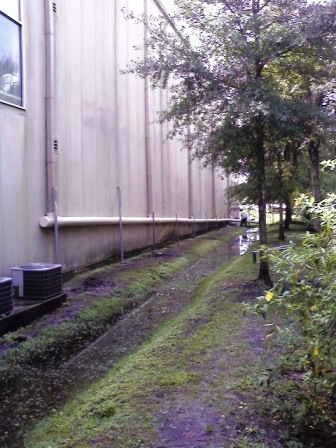 Custom Drainage alleviates flooding.